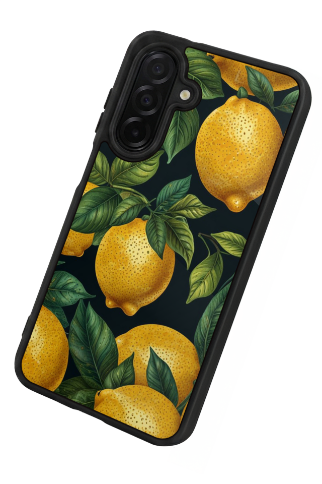 Samsung Galaxy A56 Uyumlu Limon Tasarımlı Glossy Premium Kılıf