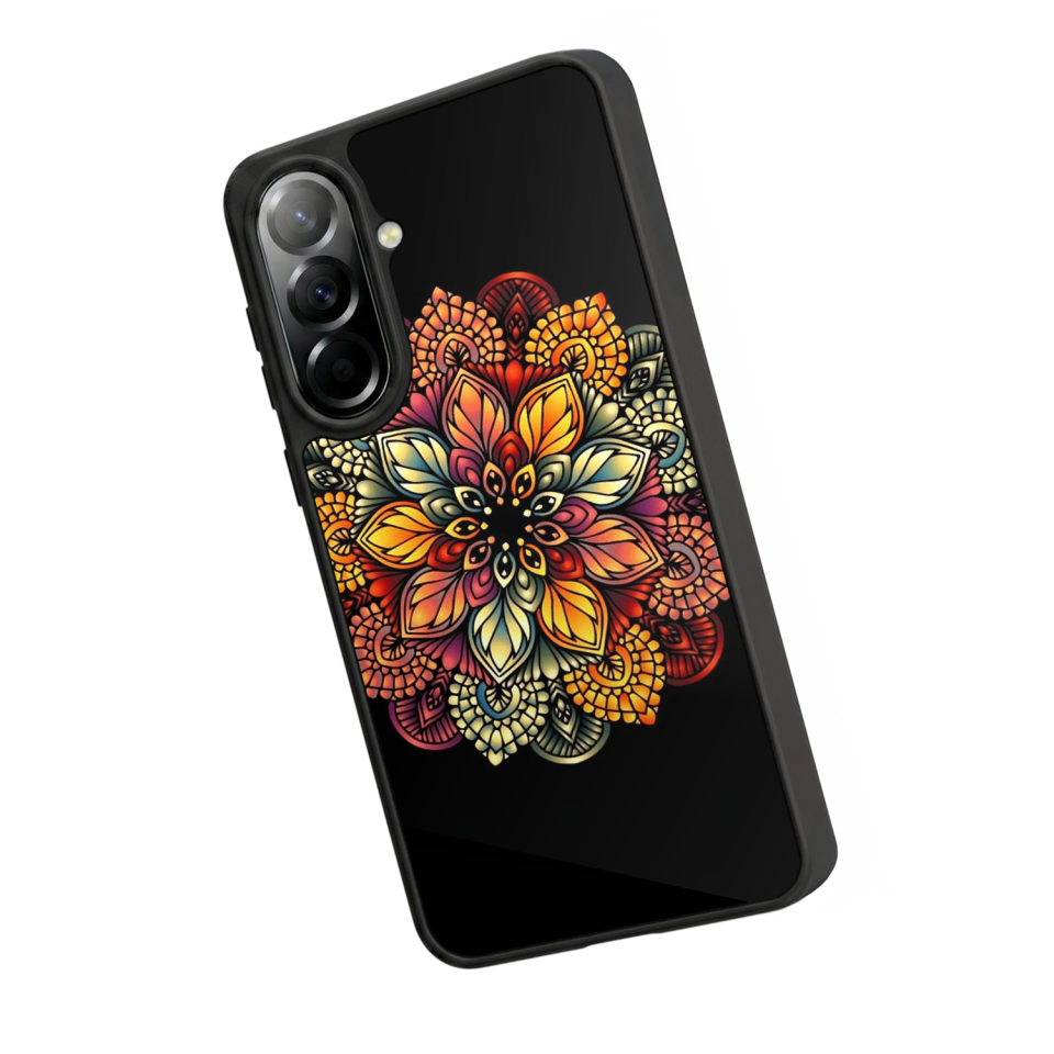 Samsung Galaxy A57 Uyumlu Mandala Tasarımlı Glossy Premium Kılıf