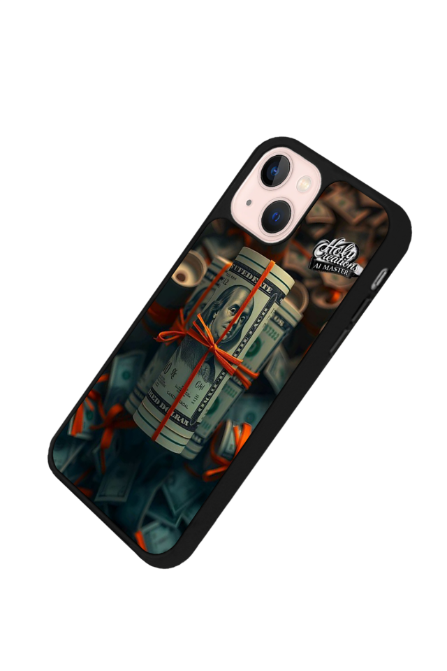 iPhone 15 Plus Uyumlu Para Tasarımlı Glossy Premium Kılıf