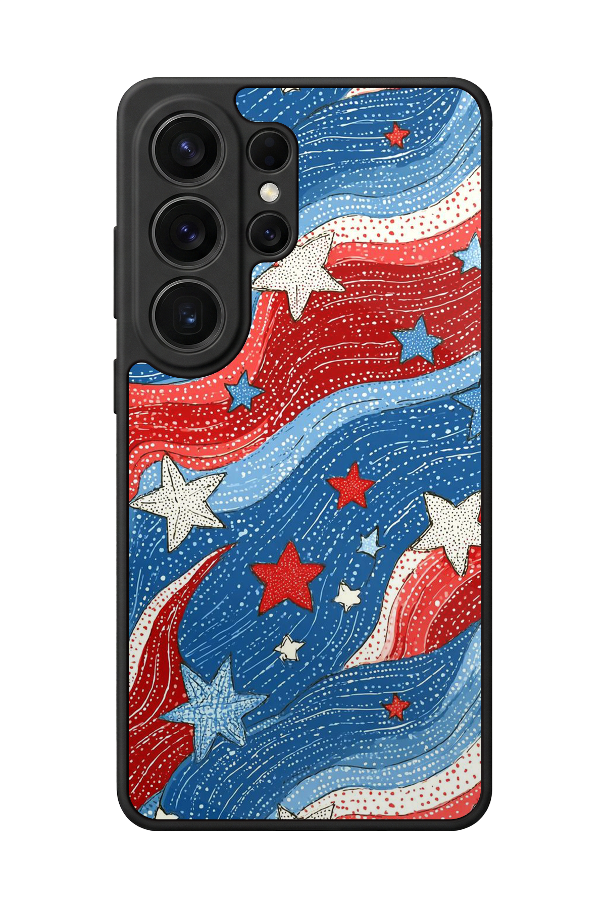 Samsung Galaxy S26 Ultra Uyumlu Retro Yildizlar Tasarımlı Glossy Premium Kılıf