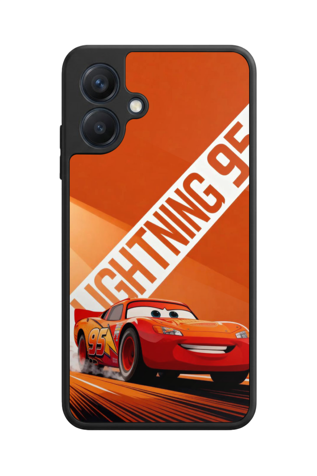 Samsung Galaxy A07 Uyumlu Şimsek McQueen Tasarımlı Glossy Premium Kılıf