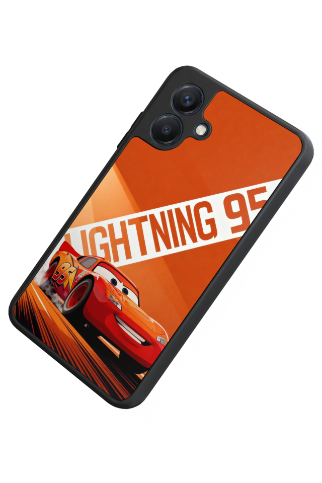 Samsung Galaxy A07 Uyumlu Şimsek McQueen Tasarımlı Glossy Premium Kılıf