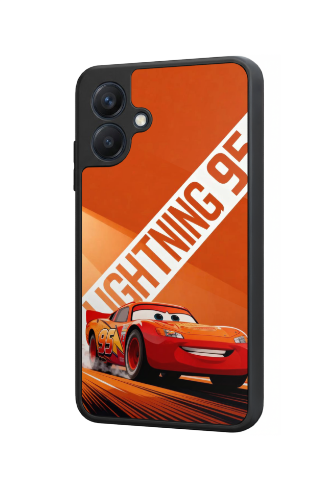Samsung Galaxy A07 Uyumlu Şimsek McQueen Tasarımlı Glossy Premium Kılıf