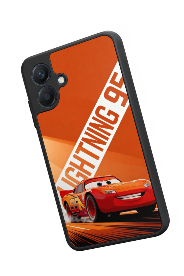 Samsung Galaxy A07 Uyumlu Şimsek McQueen Tasarımlı Glossy Premium Kılıf