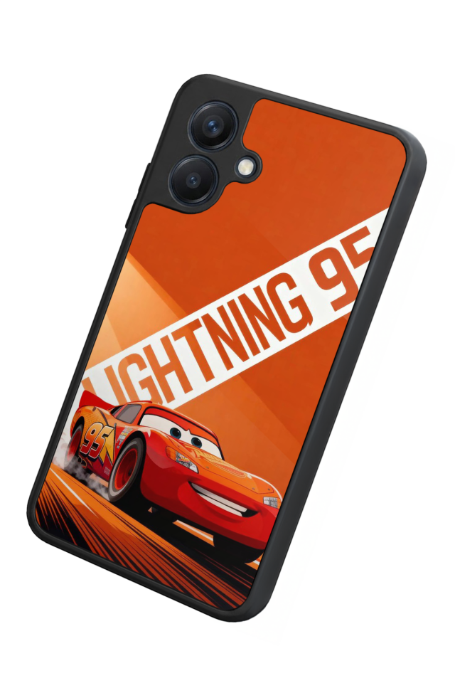 Samsung Galaxy A07 Uyumlu Şimsek McQueen Tasarımlı Glossy Premium Kılıf