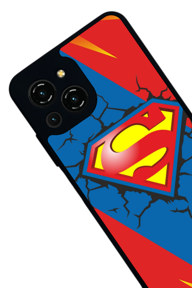 Reeder S23 Pro Max Uyumlu Superman Tasarımlı Glossy Premium Kılıf