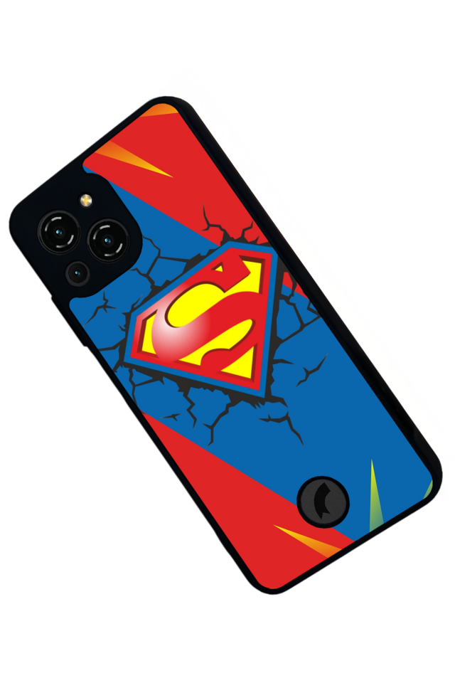 Reeder S23 Pro Max Uyumlu Superman Tasarımlı Glossy Premium Kılıf