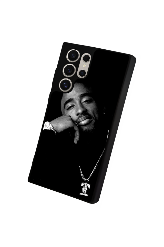 Samsung Galaxy S24 Ultra Uyumlu Tupac Tasarımlı Glossy Premium Kılıf
