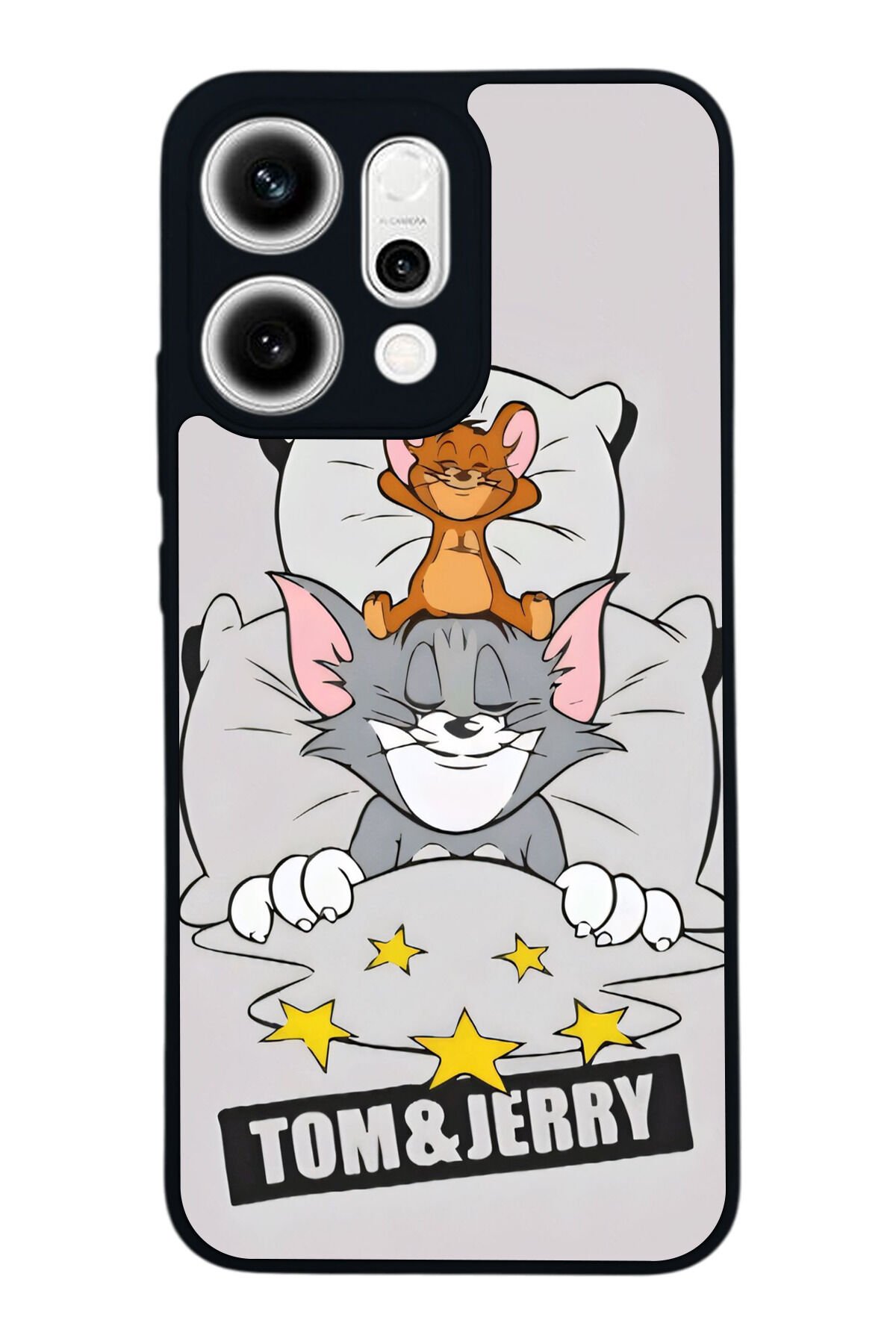 Oppo Reno 14 Uyumlu Tom And Jerry Tasarımlı Glossy Premium Kılıf
