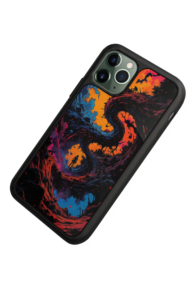 iPhone 11 Pro Max Uyumlu Abstract Tasarımlı Glossy Premium Kılıf