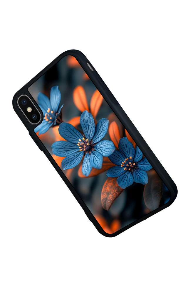 iPhone X/ XS Uyumlu Cicek Tasarımlı Glossy Premium Kılıf