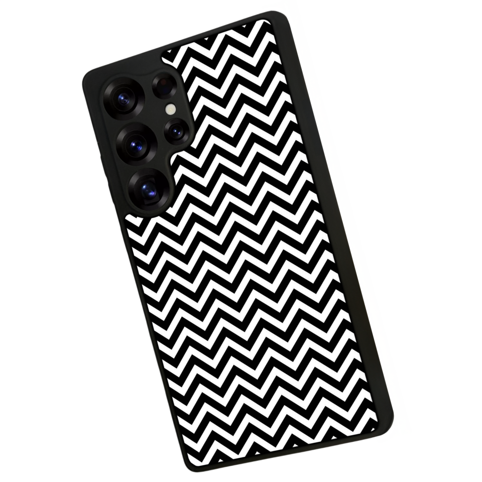 Samsung Galaxy S25 Ultra Uyumlu Çizgi Sanatı Tasarımlı Glossy Premium Kılıf
