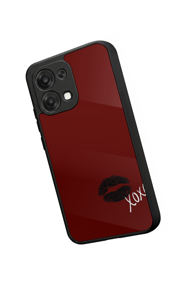 Oppo A6 Pro Uyumlu Kalp Love Tasarımlı Glossy Premium Kılıf