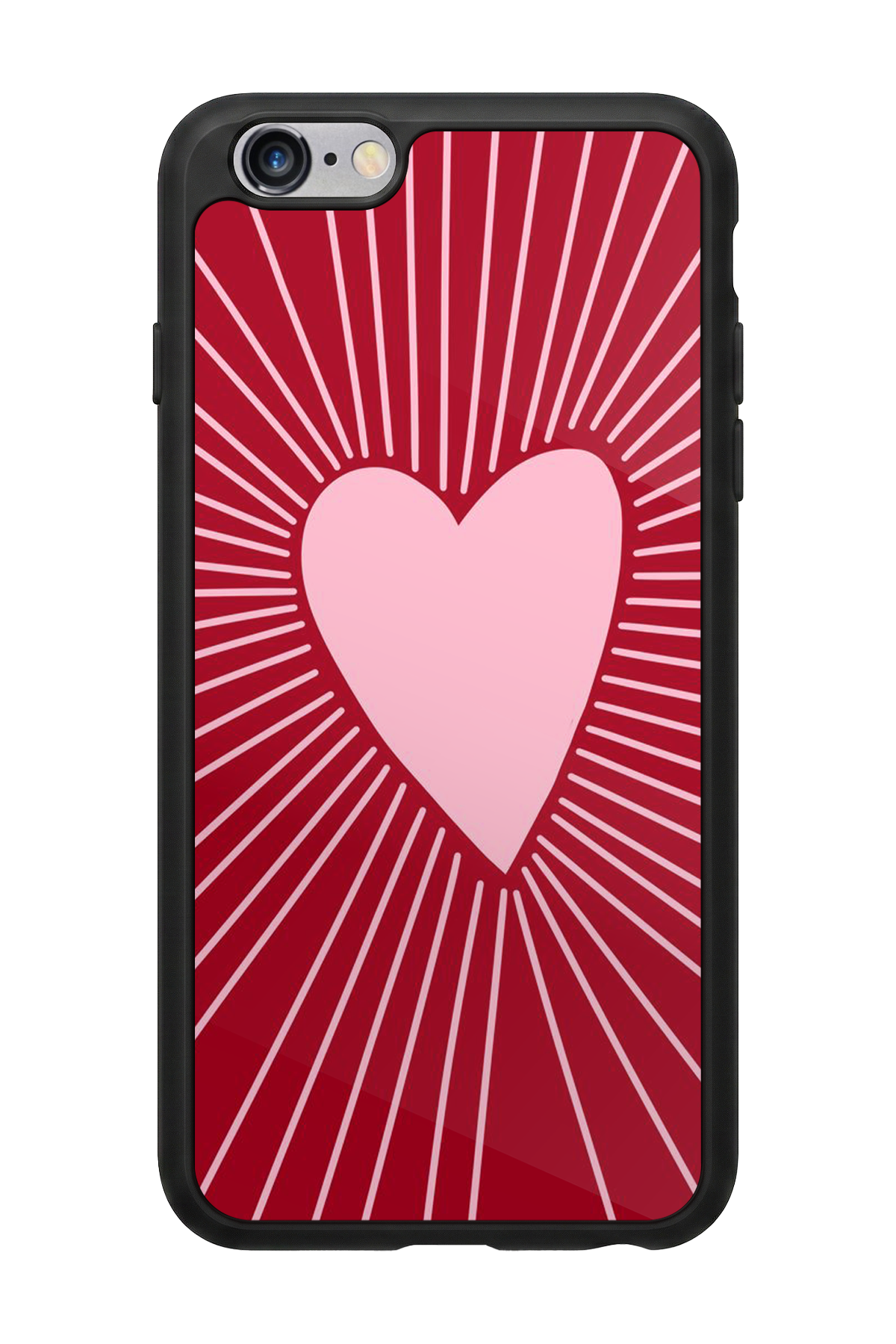 iPhone 6 Plus Uyumlu Kalp Love Tasarımlı Glossy Premium Kılıf
