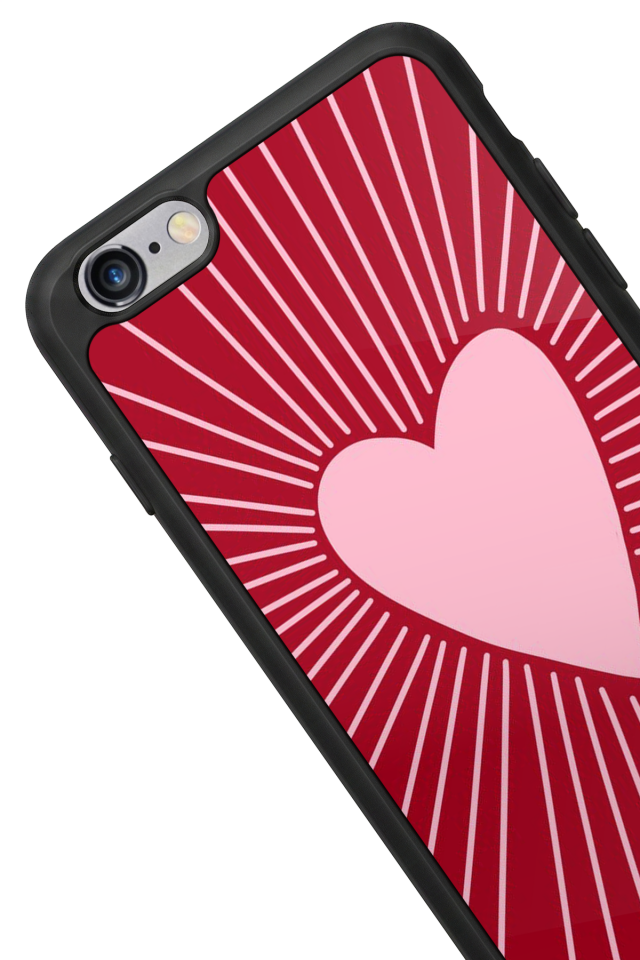 iPhone 6 Plus Uyumlu Kalp Love Tasarımlı Glossy Premium Kılıf