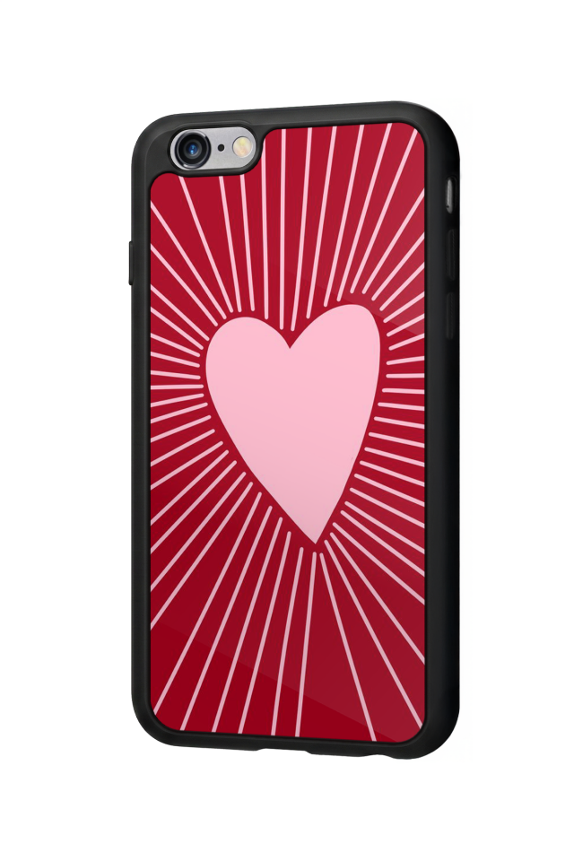 iPhone 6 Plus Uyumlu Kalp Love Tasarımlı Glossy Premium Kılıf
