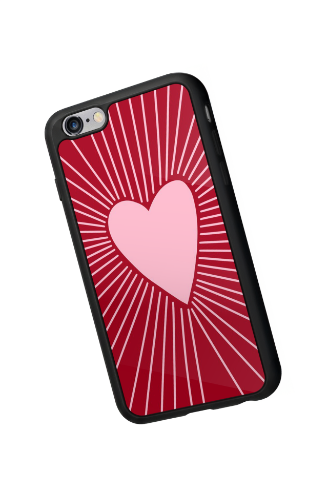 iPhone 6 Plus Uyumlu Kalp Love Tasarımlı Glossy Premium Kılıf