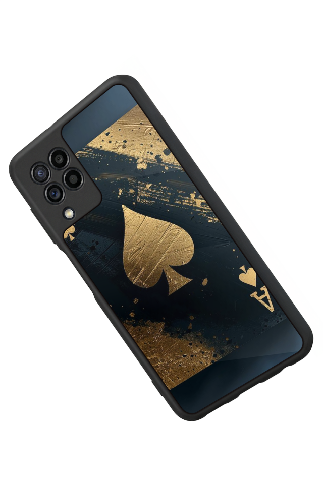 Samsung Galaxy M32 Uyumlu Kart Tasarımlı Glossy Premium Kılıf