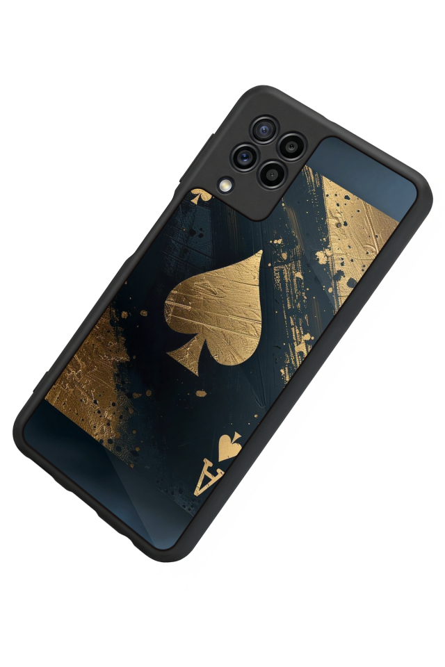 Samsung Galaxy M32 Uyumlu Kart Tasarımlı Glossy Premium Kılıf