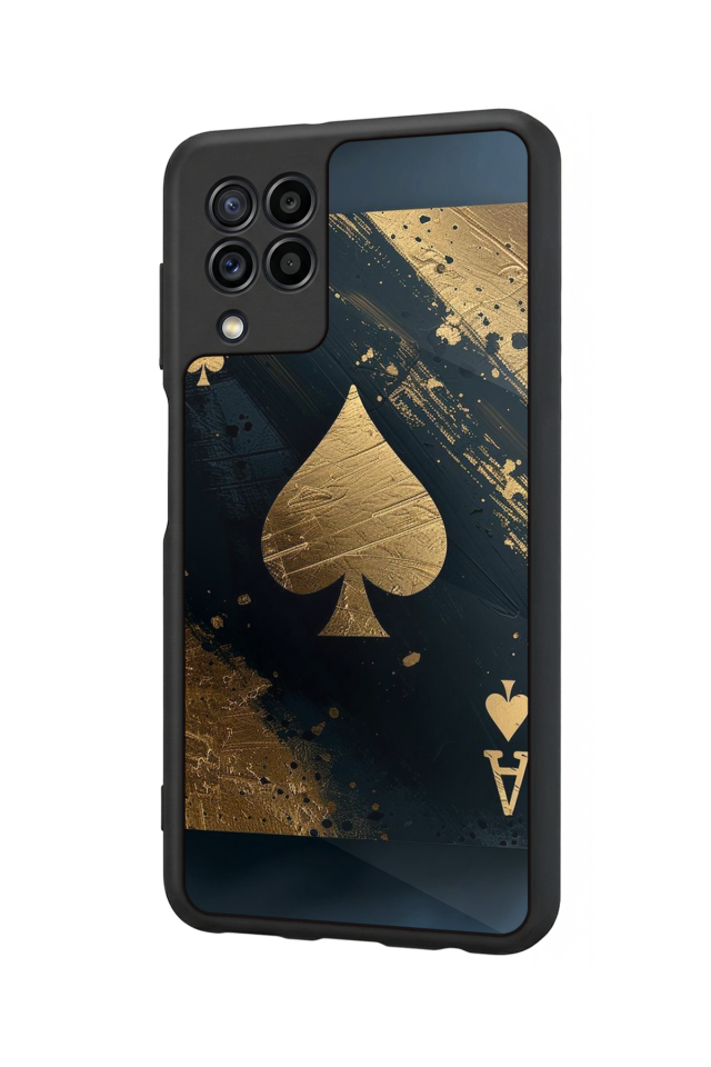 Samsung Galaxy M32 Uyumlu Kart Tasarımlı Glossy Premium Kılıf