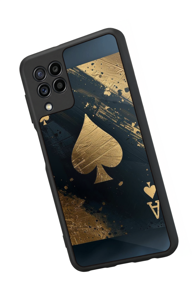 Samsung Galaxy M32 Uyumlu Kart Tasarımlı Glossy Premium Kılıf
