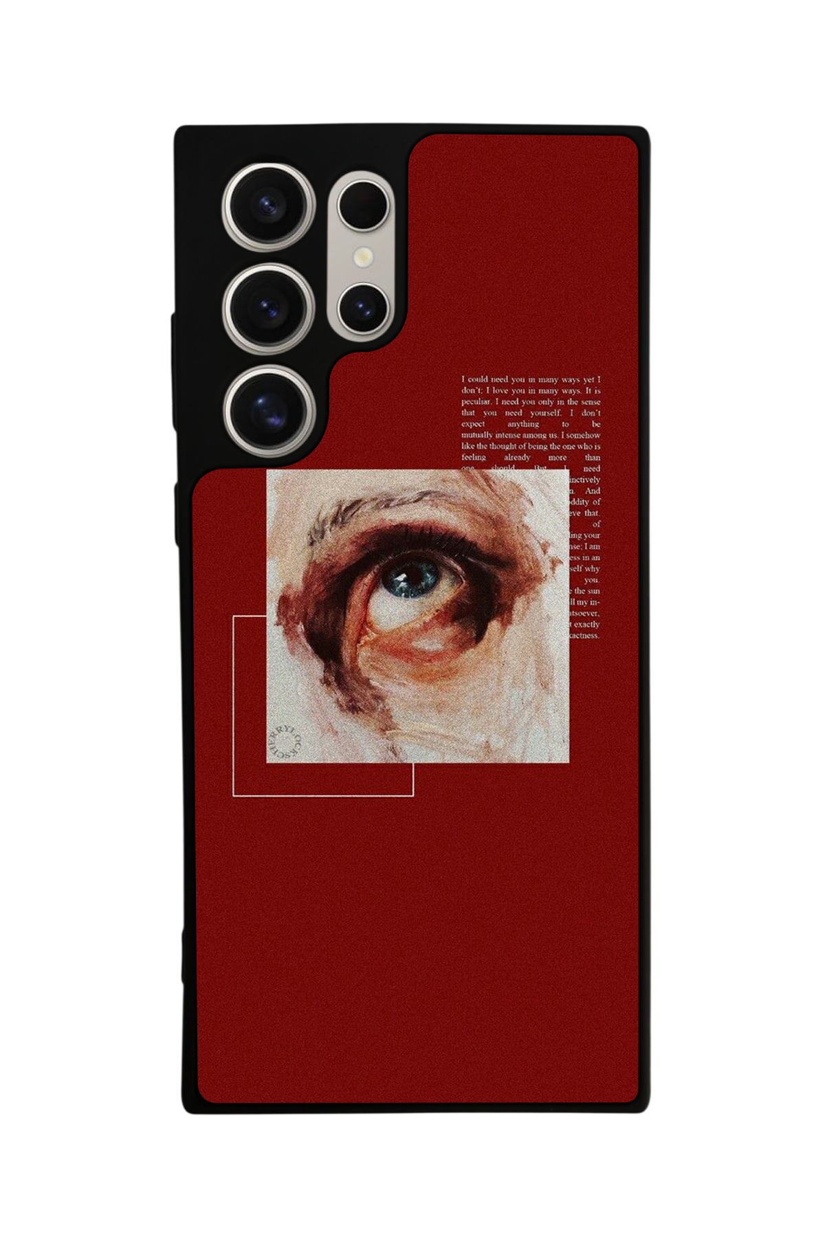 Samsung Galaxy S23 Ultra Uyumlu Kirmizi Tasarımlı Glossy Premium Kılıf