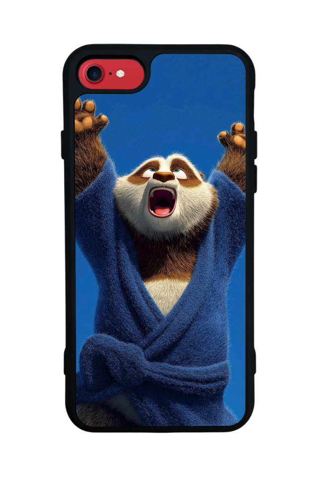 iPhone 8 Uyumlu Kung Fu Panda Tasarımlı Glossy Premium Kılıf