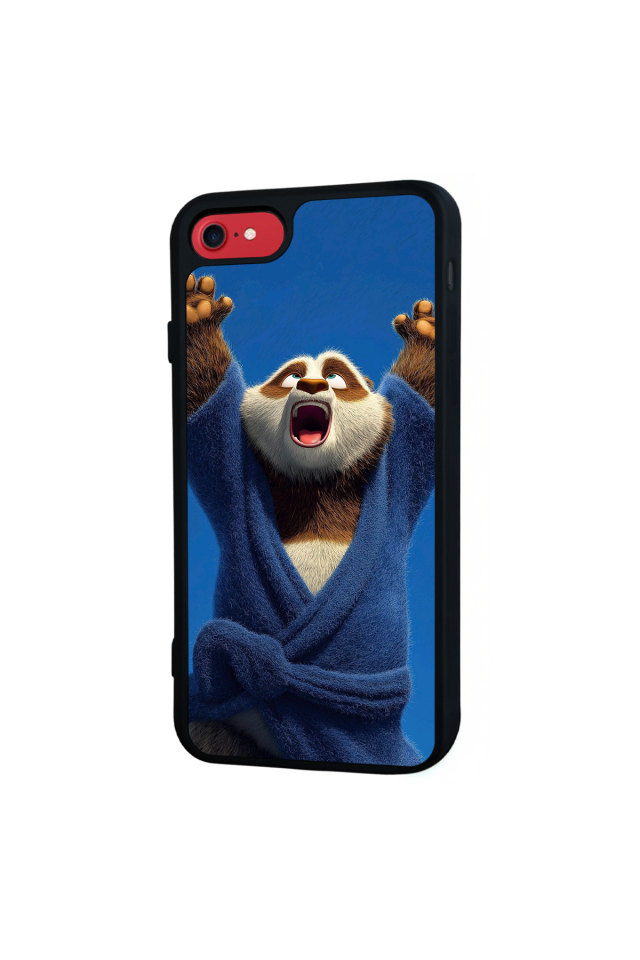iPhone 8 Uyumlu Kung Fu Panda Tasarımlı Glossy Premium Kılıf