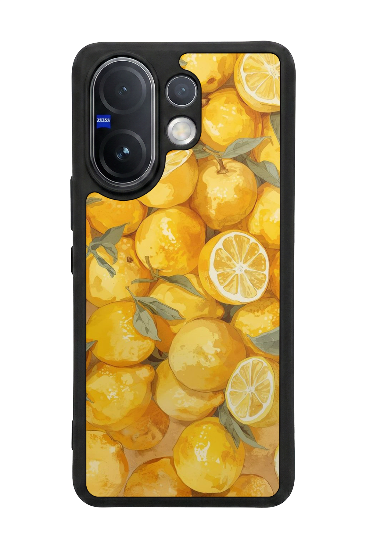 Vivo V60 Uyumlu Limon Tasarımlı Glossy Premium Kılıf