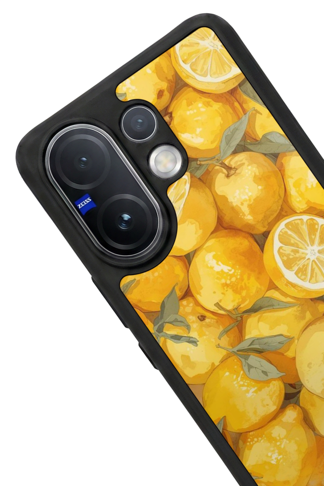 Vivo V60 Uyumlu Limon Tasarımlı Glossy Premium Kılıf