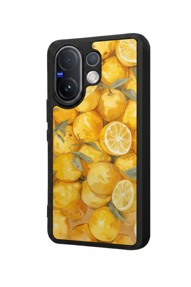 Vivo V60 Uyumlu Limon Tasarımlı Glossy Premium Kılıf