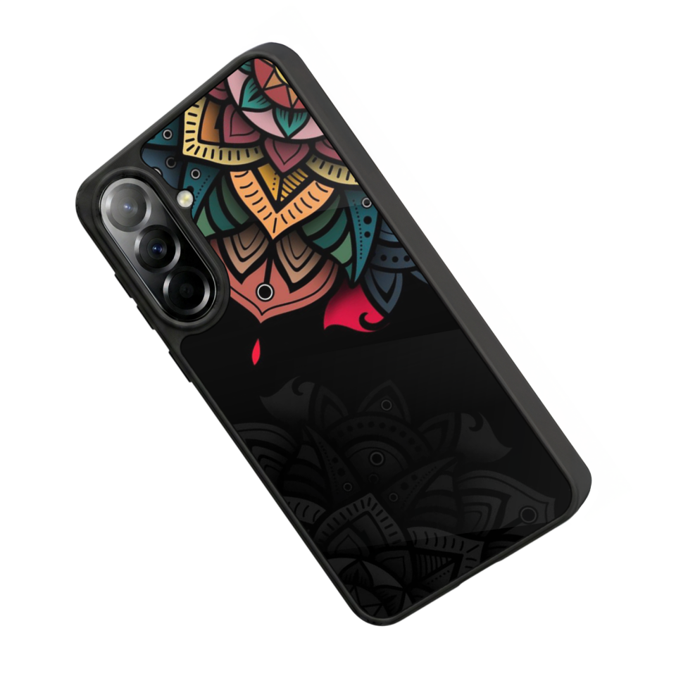 Samsung Galaxy A57 Uyumlu Mandala Tasarımlı Glossy Premium Kılıf