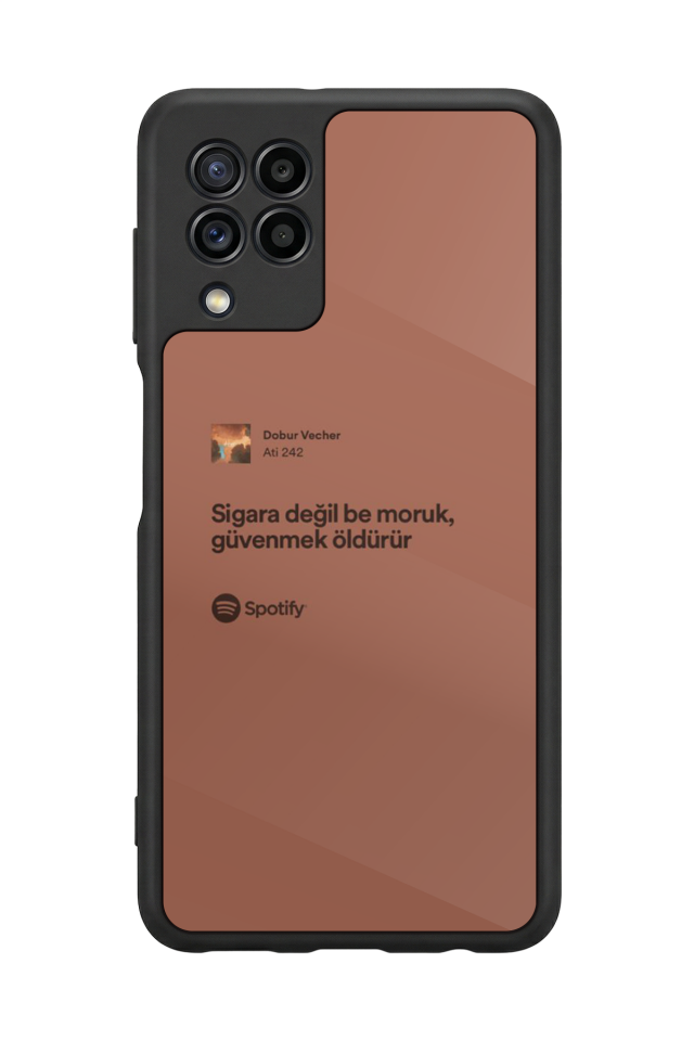 Samsung Galaxy M22 Uyumlu Sarki Sozleri Tasarımlı Glossy Premium Kılıf