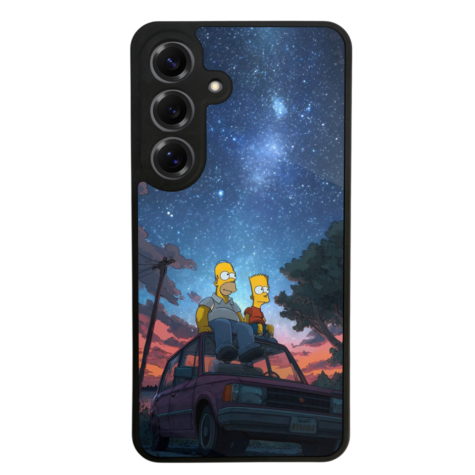 Samsung Galaxy S25 Uyumlu The Simpsons Tasarımlı Glossy Premium Kılıf
