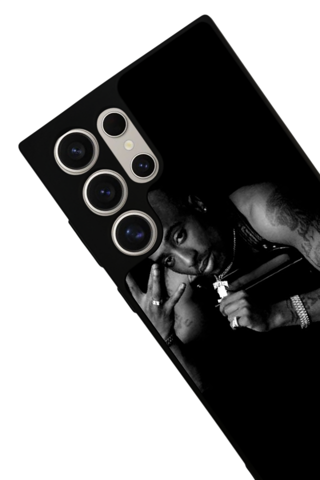 Samsung Galaxy S24 Ultra Uyumlu Tupac Tasarımlı Glossy Premium Kılıf