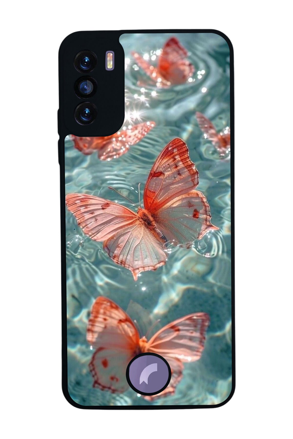 Reeder S19 Max Pro S Uyumlu Kelebek Tasarımlı Glossy Premium Kılıf