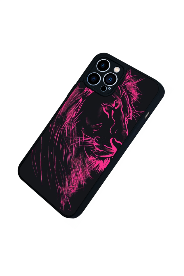 iPhone 13 Pro Max Uyumlu Aslan Tasarımlı Glossy Premium Kılıf
