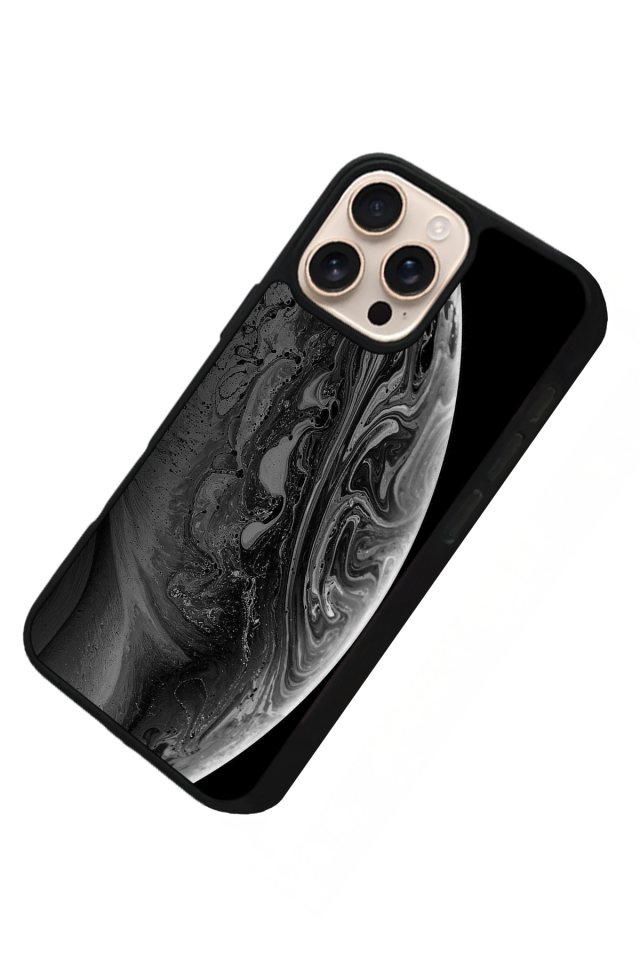 iPhone 15 Pro Uyumlu Ay Tasarımlı Glossy Premium Kılıf