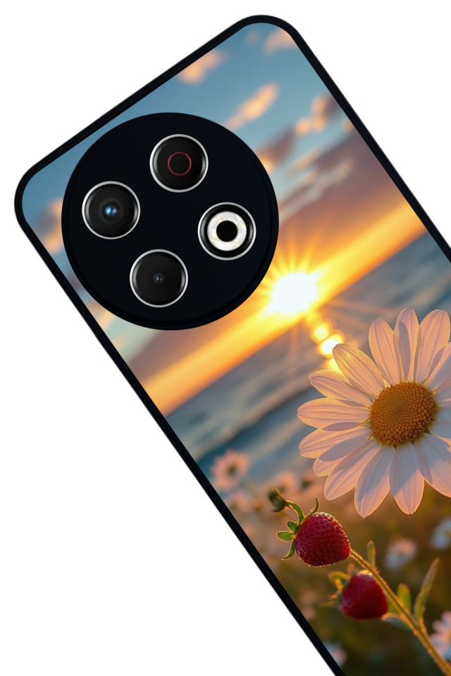 Tecno Spark 30 Pro Uyumlu Cicek Tasarımlı Glossy Premium Kılıf