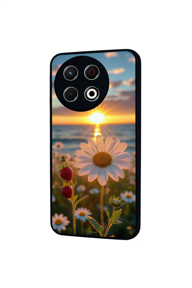 Tecno Spark 30 Pro Uyumlu Cicek Tasarımlı Glossy Premium Kılıf