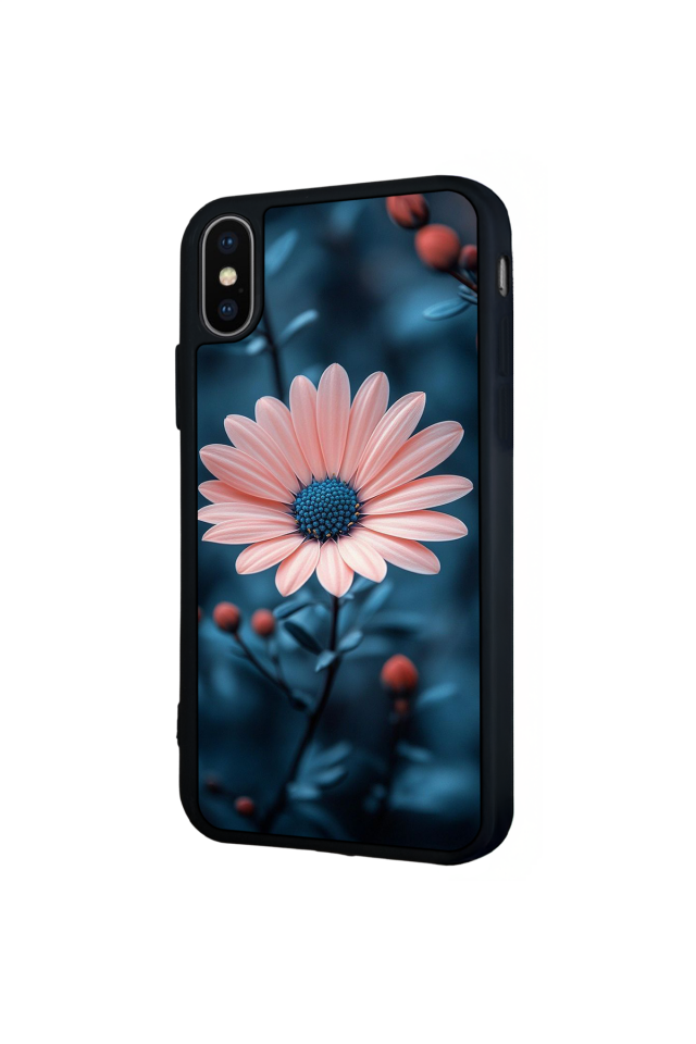 iPhone X/ XS Uyumlu Cicek Tasarımlı Glossy Premium Kılıf