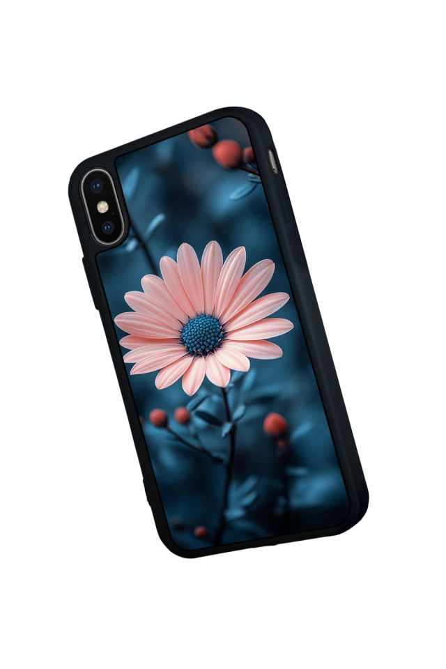 iPhone X/ XS Uyumlu Cicek Tasarımlı Glossy Premium Kılıf