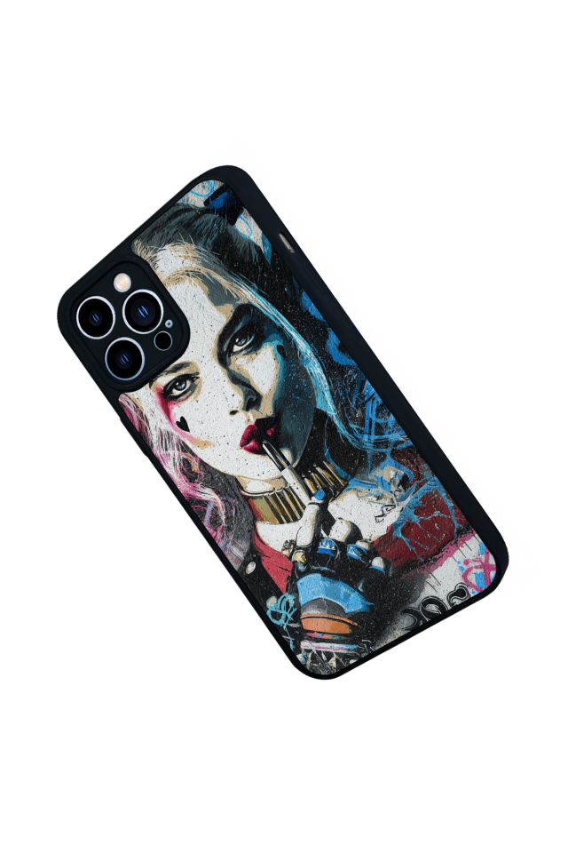 iPhone 13 Pro Max Uyumlu HarleyQueen Tasarımlı Glossy Premium Kılıf