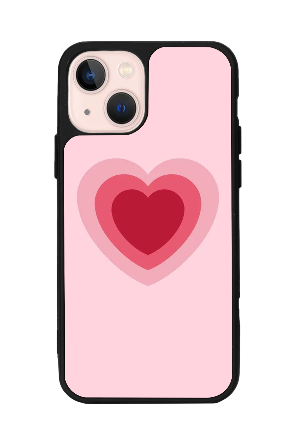 iPhone 13 Mini Uyumlu Kalp Love Tasarımlı Glossy Premium Kılıf