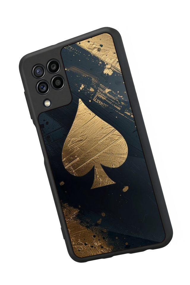 Samsung Galaxy M32 Uyumlu Kart Tasarımlı Glossy Premium Kılıf