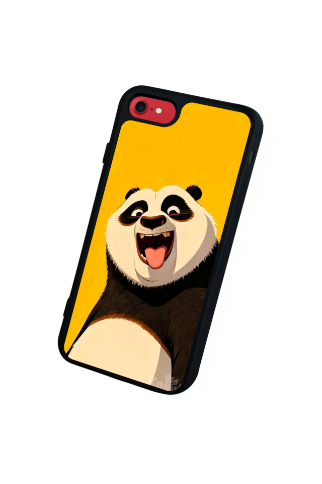 iPhone 8 Uyumlu Kung Fu Panda Tasarımlı Glossy Premium Kılıf