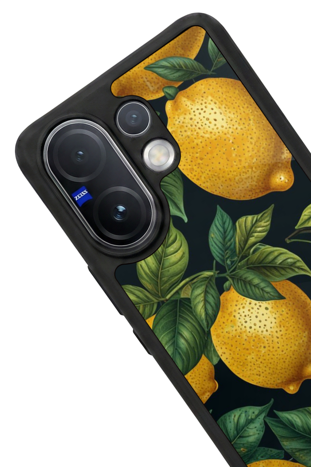 Vivo V60 Uyumlu Limon Tasarımlı Glossy Premium Kılıf