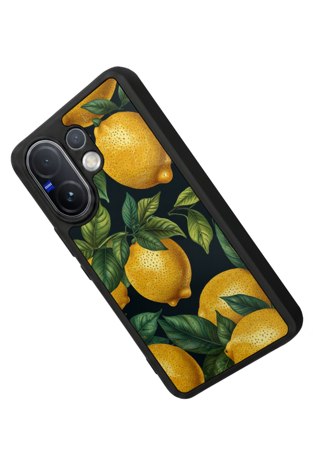 Vivo V60 Uyumlu Limon Tasarımlı Glossy Premium Kılıf