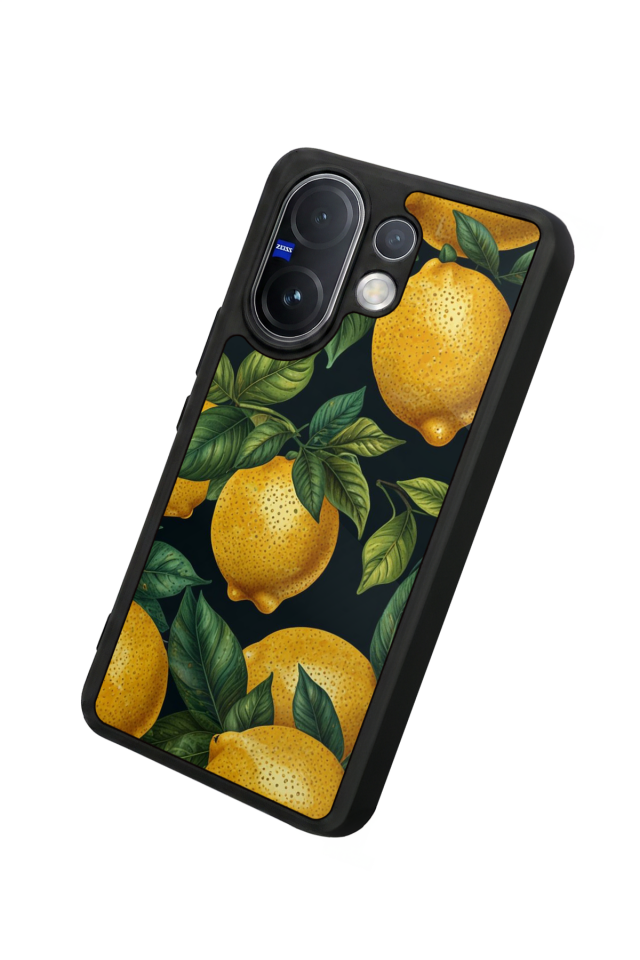 Vivo V60 Uyumlu Limon Tasarımlı Glossy Premium Kılıf