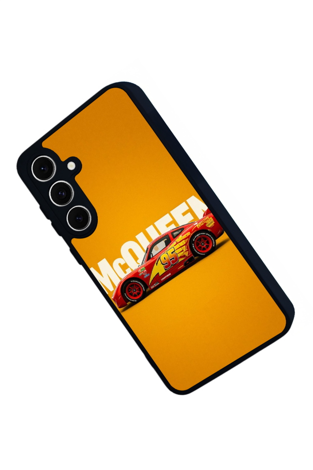 Samsung Galaxy A16 Uyumlu Şimsek McQueen Tasarımlı Glossy Premium Kılıf